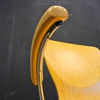 Set Van 3 Design Plywood Opstapelbare Kimball Bingo Guest Chairs / Stacking Chairs / School Stoelen thumbnail 4