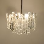 J.T. Kalmar Hanglamp Ijskristal Jaren 60 thumbnail 6