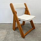 2 (of Meer) Vintage Grenen Klapstoel Kontiki - IKEA Stof Nw thumbnail 2