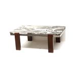 Grote Vintage Brutalist Marmeren Salontafel Gemaakt In De Jaren ’70 thumbnail 2
