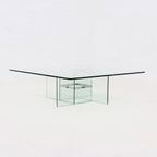 Italian Modern Architectural Glass Coffee Table 1970S thumbnail 5