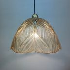 Peil & Putzer Glass Leaf Hanging Lamp , 1970’S thumbnail 4