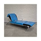 Blauw Lederen Lounge Stoel Futuro 3 Door Massimo Iosa Ghini Voor Moroso - Italië Jaren 80 thumbnail 30