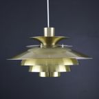 Zeldzame Jeka Metaltryk Verona Deense Hanglamp | Kurt Wiborg | Lamp Uit De Jaren 70 | Type 209605 thumbnail 3