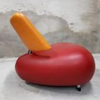 * Leolux Pallone Oranje Rode Design Fauteuil thumbnail 4