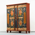 Antieke Beschilderde Bruidskast 1789 thumbnail 3