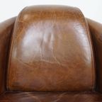 Karaktervolle En Unieke Bruine Aviator Design Fauteuil Gemaakt Van Rundleer thumbnail 15
