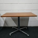 Vintage Jaren 60-70 Verrijdbare Bijzettafel Tv Tafel (Fineer Chroom) thumbnail 12
