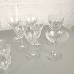 Grote Set Kristallen Val Saint Lambert Glazen thumbnail 4