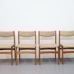 Set Van 4 Deense Erik Buch Stoelen In Teak thumbnail 4