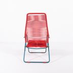 Italian Mid-century Foldable ‘spagetthi’ Deck Chair By Roberto Gatti thumbnail 6