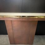 Sidetable / Wandmeubel, Travertin En Messing, Belgochrom 1970'S thumbnail 15
