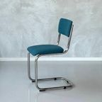 Retro Sledestoelen Nieuw Eetkamerstoelen Petrol Prijs P/Stuk thumbnail 6