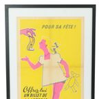 Vintage Ingelijste Poster Loterie Nationale France Fifties Reclame M. Pineau thumbnail 7