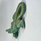 Groot Vintage Keramieken Beeld Van Krokodil, Italie 1970's thumbnail 14