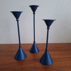 Vintage Set Van 3 Diabolo Kandelaars Memphis Milano Stijl thumbnail 7