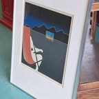 Ets Van Thom De Jong (1940-1988), Watching The Olympics. thumbnail 6