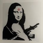 Banksy (1974) - Mona Lisa With Gun thumbnail 6