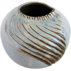 Vintage Keramieken Vaas Blauw 'hav' thumbnail 6