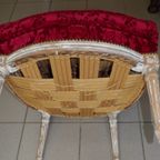 Paar Fijne Gesculpteerde Louis Xvi Periode Cabrioletfauteuils. thumbnail 2