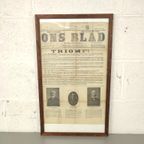 Affiche 'Ons Blad' 1904 - Overwinning Liberalen thumbnail 2