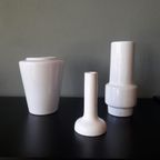 Set Van 3 Witte Vintage Design Items - Vaas - Kandelaar thumbnail 10