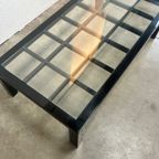 Vintage Zwarte Hoogglans Salontafel Met Glazen Blad, Japanse Stijl, 1980’s thumbnail 15