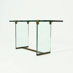 Peter Ghyczy Console Table Model T30 In Glass And Brass 1970S thumbnail 7