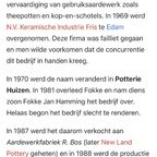 12 Vintage Schoteltje Van Potterie De Driehoek, Huizen Holland thumbnail 7