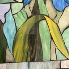 Glas In Lood Art Nouveau Bloemen In Park thumbnail 4