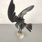 Metalen Sculptuur Van Een Roofvogel thumbnail 3