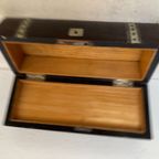 Mooi Antiek Ingelegd Houten Doosje 7 X 17 Cm - Reliving thumbnail 5