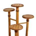 Vintage Plantentafel Plantenstandaard 4 Niveaus Bamboe En Rotan thumbnail 12
