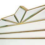 Grote Facetgeslepen Deknudt Spiegel Xl Hollywood Regency Design thumbnail 8
