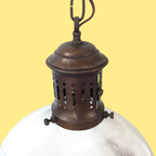 Oud Romantische Hanglamp Uit Frankrijk. Brocante, Industrieel thumbnail 5
