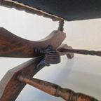 Antieke Houten Schommelstoel Engels. thumbnail 6