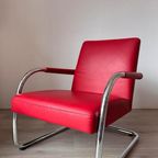 2x Vitra Visalounge Leather Armchairs By Antonio Citterio thumbnail 7