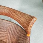 Lounge Chair And Footstool Designed By Yuzuru Yamakawa Rattan And Bamboo thumbnail 4