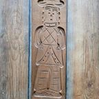 Handgestoken Vintage Speculaasplank Abraham 50 Cm thumbnail 2