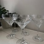 Set Van 5 Kristallen Champagne Glazen thumbnail 4