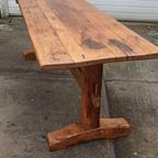 Antieke Rustieke Landelijke Massief Houten Eettafel 210 Cm thumbnail 12