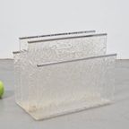 Vintage Lectuurbak Plexiglas Chroom Acrylic ‘60 Regency Rare thumbnail 2