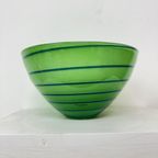 Anna Ehrner For Kosta Boda Epoque Green Stripe Bowl thumbnail 13