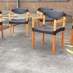 6 Vintage Strax Stoelen, Hartmut Lohmeyer Voor Casala thumbnail 18