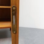 Vintage Wandmeubel Met Vitrine Teak thumbnail 11