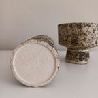 2x Vintage ('50) Berkenbast, Nederlands Keramiek. Uniek Duo. Pieter Groeneveldt Stijl. thumbnail 8
