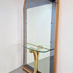 Vintage Grote Cristal Art Staande Spiegel Console Italy '50 thumbnail 16