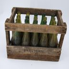 Brocante Houten Bierkrat Met Flessen thumbnail 6