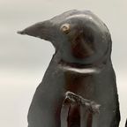 Set Vintage Metalen Pinguïns Zwart Handgemaakt thumbnail 14