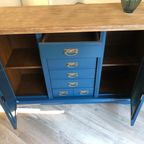 Restyled Houten Dressoir Blauw thumbnail 5